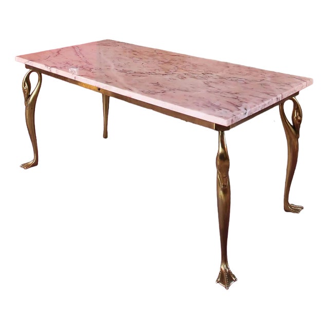 Coffee Table with Swans For Sale
