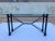 Mid-Century Modern Rectangular Wrought Iron & Glass Console Sofa Table For Sale - Image 13 of 13