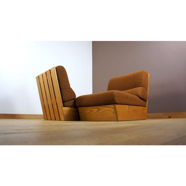 Vintage Free-Form Lounge Chairs in Light Wood, 1960s, Set of 2 For Sale - Image 4 of 8