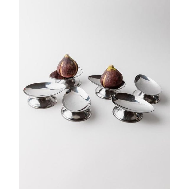 Vintage Oval Stainless Steel Bowls, 1970s, Set of 6 For Sale - Image 11 of 11