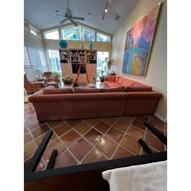 Contemporary 1980s Modular Sectional Sofa, 3 Pieces For Sale - Image 3 of 8