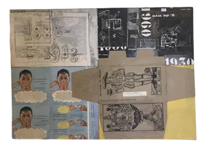 Ermete Lancini, Abstract Collage, 1960s, Mixed Media