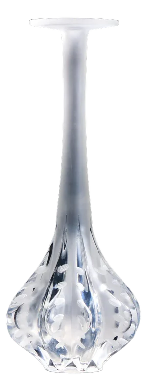 Lalique French Claude Frosted Vase