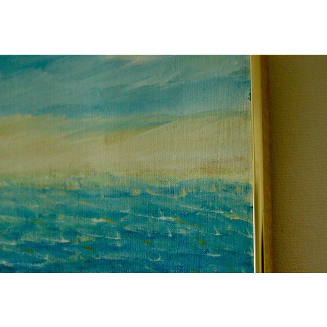 1990s Gunnar Ingemar Erixon, Coastal Landscape, 1992, Oil on Canvas, Framed For Sale - Image 5 of 11