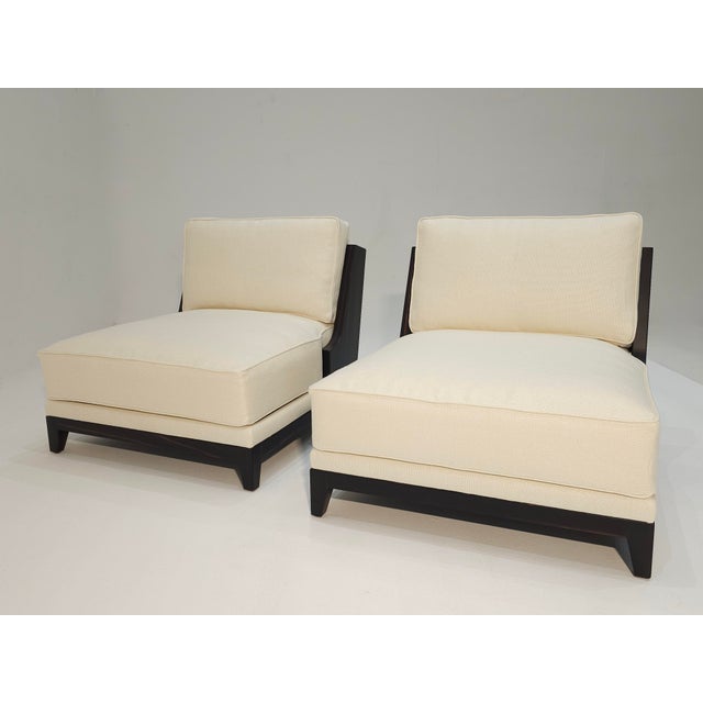 Brown Vintage Lounge Chairs, 2010s, Set of 2 For Sale - Image 8 of 8