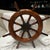 Antique English Ship’s Wheel Newly Varnished For Sale - Image 4 of 12