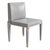 "Perla" Chair With Stainless Steel, Bronze Details, Handmade For Sale - Image 4 of 9