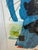 Isabel Wyatt Blue Swoosh Original Painting, Signed For Sale - Image 10 of 12