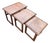 Mid-Century Danish Tiled Teak Nesting Tables, 1970s, Set of 3 For Sale