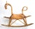 Mid-Century Modern Vintage Franco Albini 1960 Rattan Cane & Bamboo Rocking Horse, Animal Sculpture Italy For Sale - Image 3 of 13