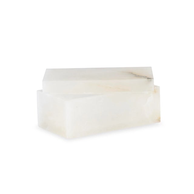 Traditional Maitland-Smith Small Alabaster Box For Sale - Image 3 of 3