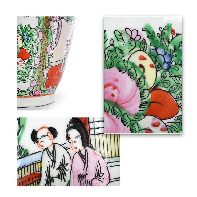 Vintage Chinese Porcelain Vase For Sale - Image 3 of 4