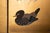 Wood "Mandarin Ducks and Sakura", 1960s Shōwa Era Japanese Byobu Screen For Sale - Image 7 of 16