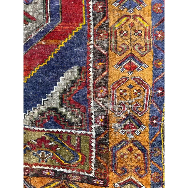 Vintage Turkish Distressed Rug, 1930s For Sale - Image 6 of 18