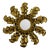 Mid 20th Century Petite 10" Italian Giltwood Sunburst Wall Mirror For Sale