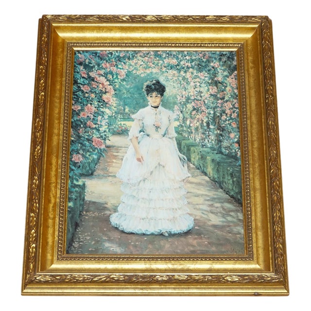 Alan Maley, English Rose, Oil Painting, Framed For Sale
