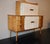 Art Deco Sideboard in Maple with Leather and Art Glass by Laszlo Hoenig, 1940s For Sale - Image 15 of 15