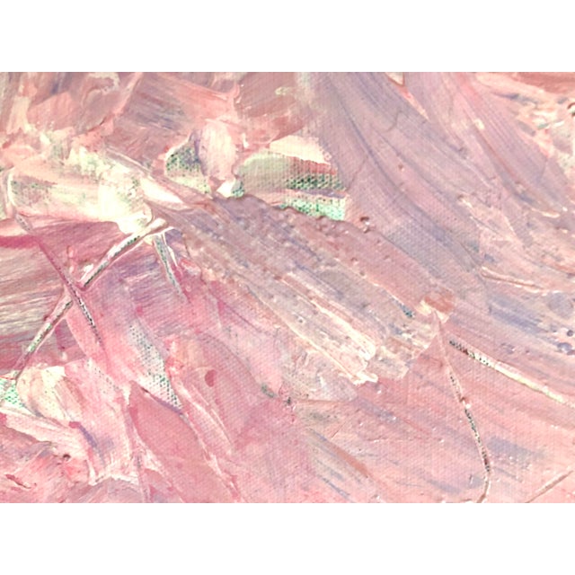 Abstract “Pink Color Field” Original Abstract Painting on Canvas by CL Auker For Sale - Image 3 of 6