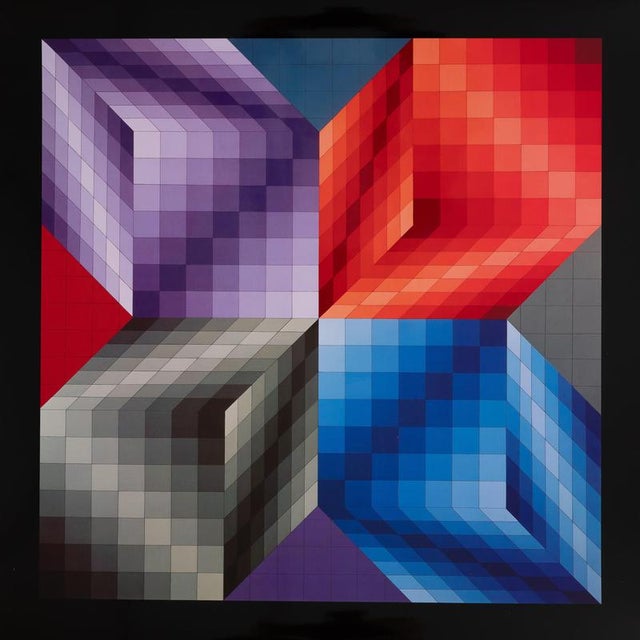Victor Vasarely, KUB STRI, Photogravure For Sale - Image 5 of 5