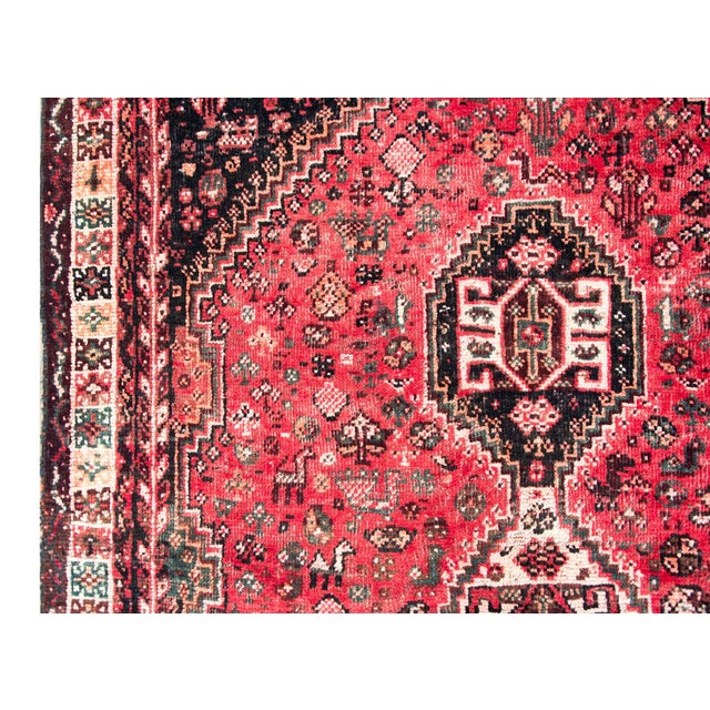 Mid-20th Century Persian Shiraz Rug For Sale - Image 10 of 14