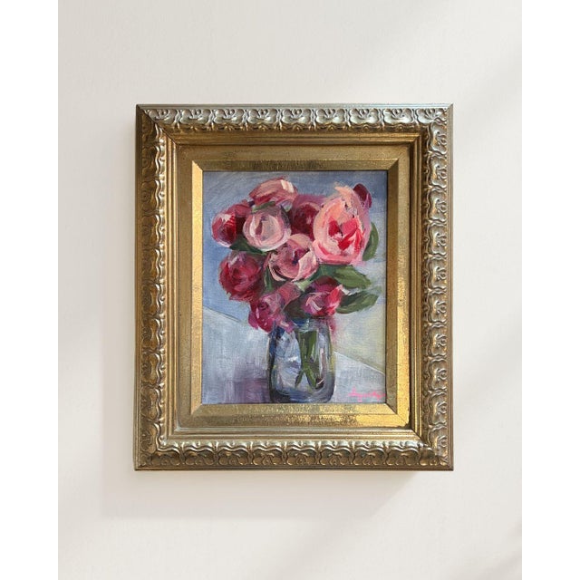 2020s Contemporary Impressionist Style Floral Still Life Painting, Signed For Sale - Image 5 of 10