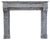 19th Century Italian Louis Philippe Bardiglio Marble Fireplace Mantel For Sale