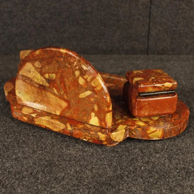 Art Deco Marble Inkwell, 1930s For Sale - Image 9 of 13