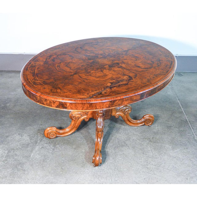 Victorian Table in Wood and Briar, 1800s For Sale - Image 6 of 11