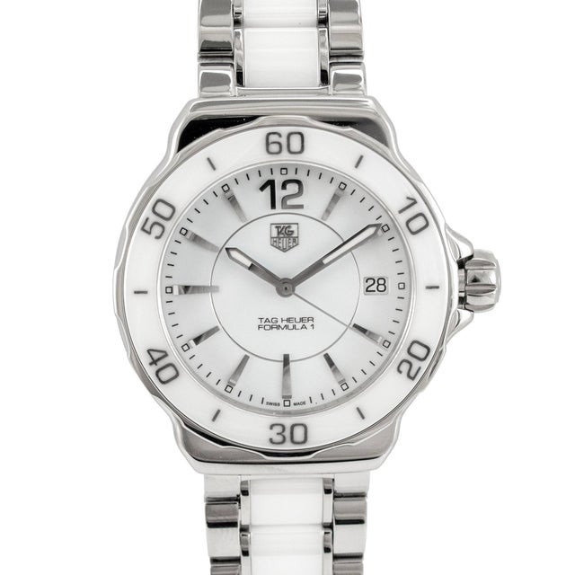 Brand: Tag Heuer Gender: Ladies Metal Type: Stainless Steel Length: 7.75 inches Diameter: 37.00 mm Weight: 110.89 grams...