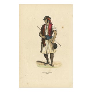 Markaert, Man from Murcia, 1845, Hand-Coloured Lithograph on Paper For Sale