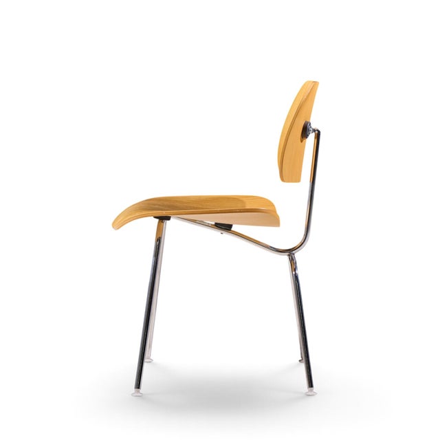 Charles & Ray Eames for Herman Miller DCM Mid Century White Ash Dining Chairs - Set of 4 For Sale - Image 9 of 11