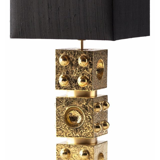 Contemporary Adam Table Lamp with Shade by Marioni For Sale - Image 3 of 7