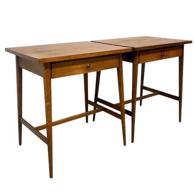 1970s Vintage Mid Century Modern End Table Set by Paul McCobb for Planner Group For Sale - Image 5 of 10