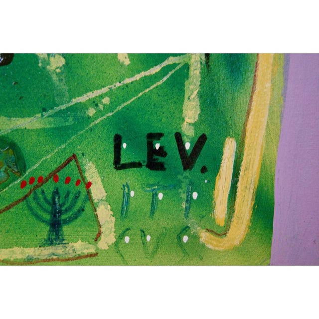 Leviticus, Late 20th-Century, Abstract Mixed Media on Wood by George De Goya, 1975 For Sale - Image 3 of 11