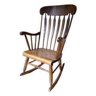 S. Bent & Brothers ArrowBack Windsor Style Rocking Chair For Sale