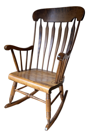 S. Bent & Brothers ArrowBack Windsor Style Rocking Chair