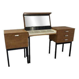 Vintage Model Erika Make-Up Vanity by Halabala for U.P. Zavody, Bucovice, 1975 For Sale