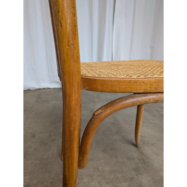 1970s Vintage Boho Cane Seat Dining Chair, Yugoslavia, 1970s For Sale - Image 5 of 18
