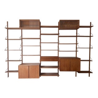 Large Danish Modular Teak Shelf System by Poul Cadovius, 1950s For Sale