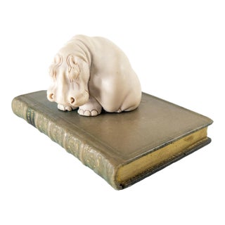 20th Century Cast Resin Paperweight With Hippo For Sale