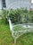 Metal Vintage White Metal Salterini Style Peacock Settee For Sale - Image 7 of 12
