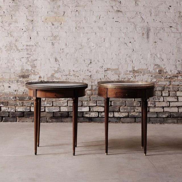 French 20th Century Louis XVI Bouillotte Table (Set of 2) For Sale - Image 3 of 8