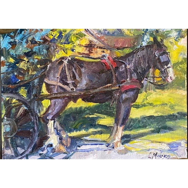 "16 Hands" This piece was painted from life, it was a study of a tall Amish horse done at a Plein Air art event in...