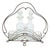 Cruet with Silver Wire Frame and Glass Cruets, Set of 3 For Sale