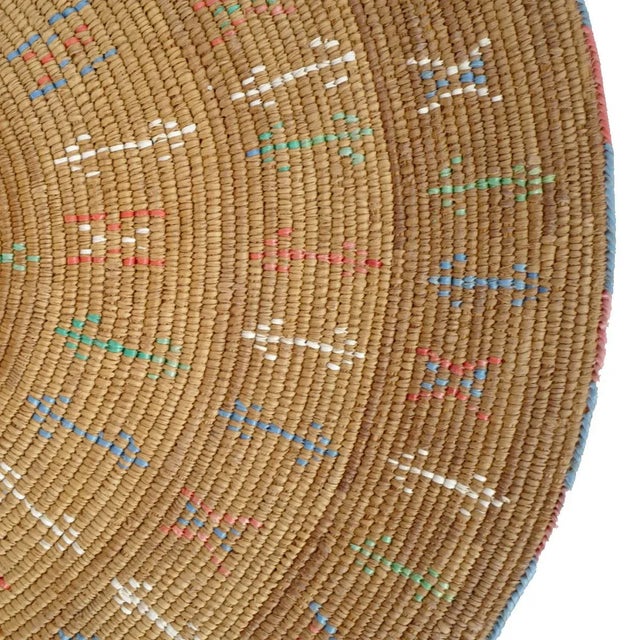 Nigerian Hassau woven natural fiber basket cover. Beautiful unique and original handmade piece with natural imperfections.
