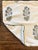 Peter Dunham Udaipur Indigo Pillow Covers with Green Welt, a Pair. 18x18