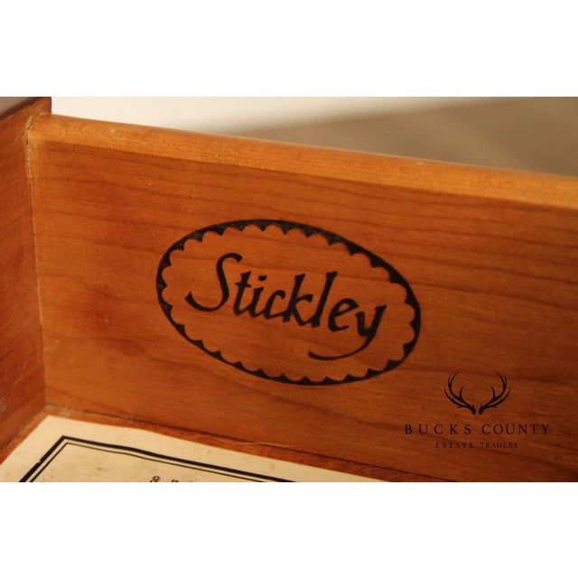 Stickley Chippendale Style Vintage Cherry Nightstand For Sale - Image 15 of 15