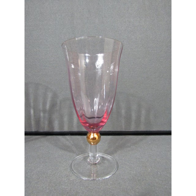 1990s Royal Albert Old Country Roses Formal Pink Water Goblets, Set of 2 For Sale In Austin - Image 6 of 7