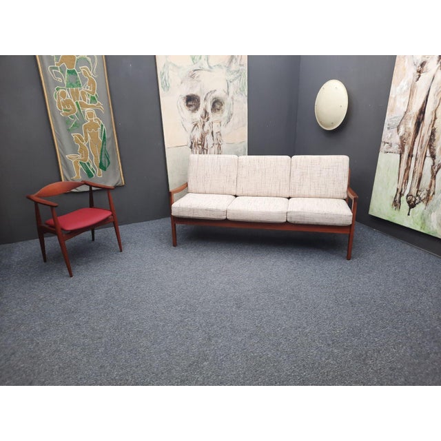 Cado Senator Teak Sofa by Ole Wanscher for Cado, 1960s For Sale - Image 4 of 18