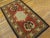 Beautifully Composed Art Nouveau Design Small Antique American Hooked Throw Rug For Sale - Image 9 of 10